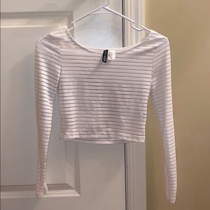 divided crop top (H&M)